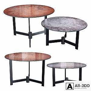 Halmar TWINS set of 2 coffee tables (gray / brown)