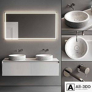Antonio Lupi Panta Rei + Pixel Vanity Unit Set 3