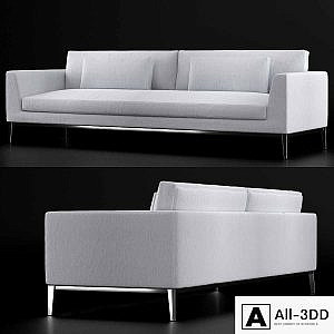 RH-ITALIA TAPER ARM FABRIC SOFA