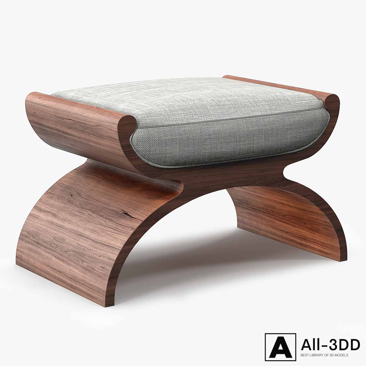 Bolier Modern Luxury Biedermeier Stool modern interior 3D model Bolier Modern Luxury Biedermeier Stool