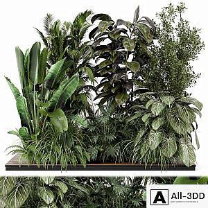 Outdoor Garden Set Bush and Tree - Garden Set 999