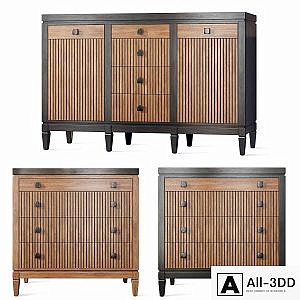 Chest of drawers buffet Foxtrot Siver Dresser sideboard