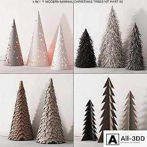 238 happy new year 02 modern christmas trees 02