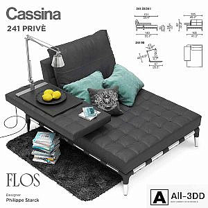 Cassina 241 22 24 L ottoman
