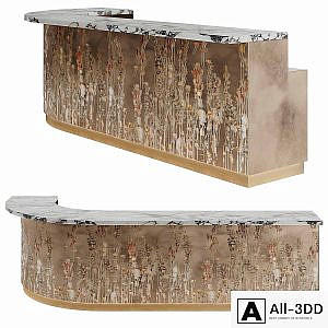 Bar counter with flowers by Nuova Home
