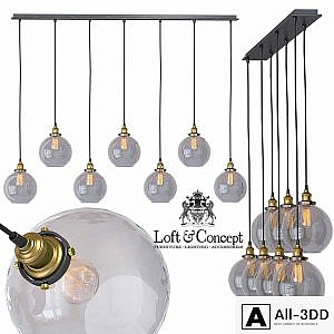 Suspension Loft Clear Glass Sphere Cloche 7