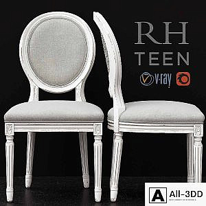 RH / VINTAGE FRENCH SEQUIN DESK CHAIR