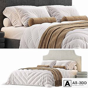 Bed Adona Floor 160 Soft Latte