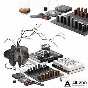 Decorative set Black Chess