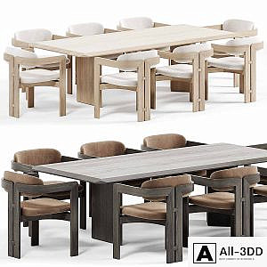 Dolm Plus Table, 0414 Gallottiradice Chair