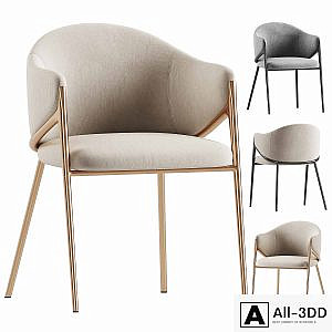Richmond Gwen Chair Khaki Velvet