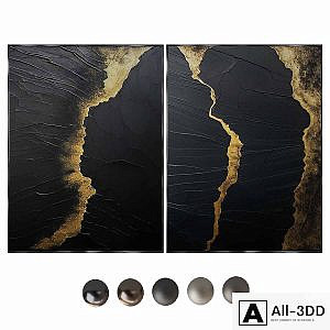 MINIMALIST ABSTRACT PAINTING ABAV493 and 498