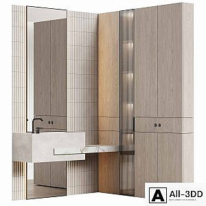 Bathroom furniture 19 modular in a modern minimalist style