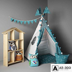 Children's House wigwam "Arrows"
