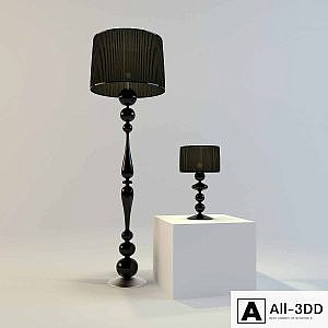 floor lamp and table lamp