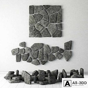 Stone panel chip collection