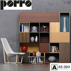Wardrobe, Armchair (Porro)