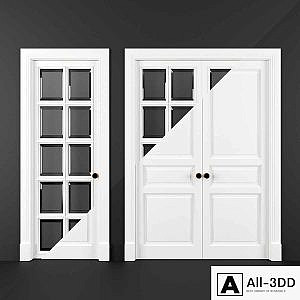 Set of classic doors