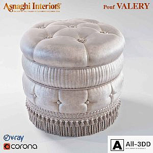 ASNAGHI POUF VALERY