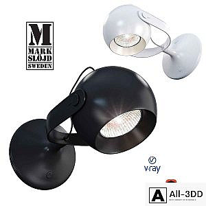 Model KLOT, wall lamp from MARKSLOJD, Sweden.