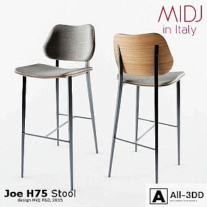 Joe H75 Stool by MIDJ in Italy