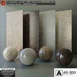 Laminate countertops & Seamless texture Set 02