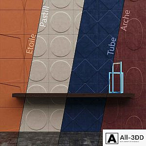 CUIR AU CARRE Wall Panels Part 2