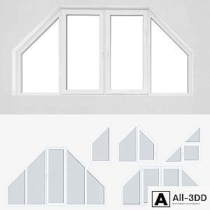 A set of plastic windows 13