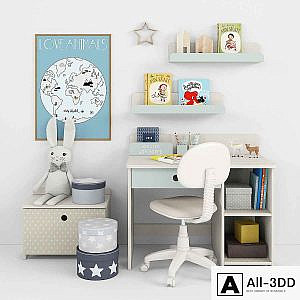 Writing-table and decor for a nursery 12