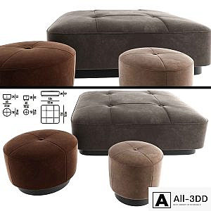 Minnoti Jacques Poufs Velvet