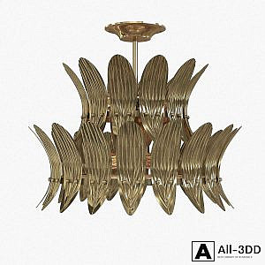 arteriors Analise Two Tier Chandelier 3D model