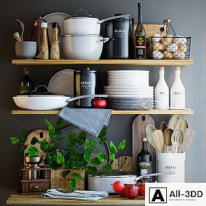 Decorative set for kitchen
