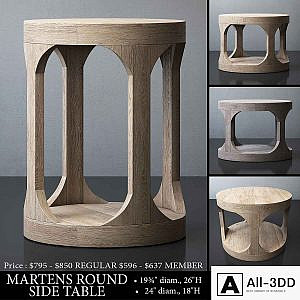 MARTENS ROUND SIDE TABLE