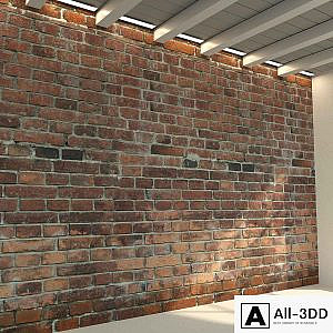 Brick wall. Old brick. 48