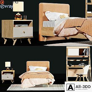 Childroom Full furniture set_3dce_3