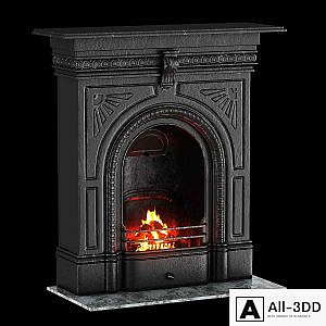 Victorian fireplace