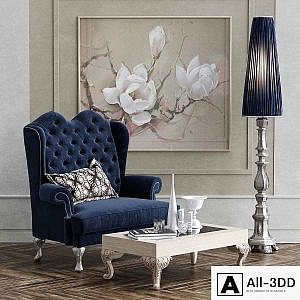 Dolfi Adelaide armchir. Floor lamp