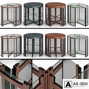Revolving entrance doors