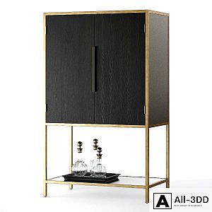 Crate and Barrel Oxford Bar Cabinet