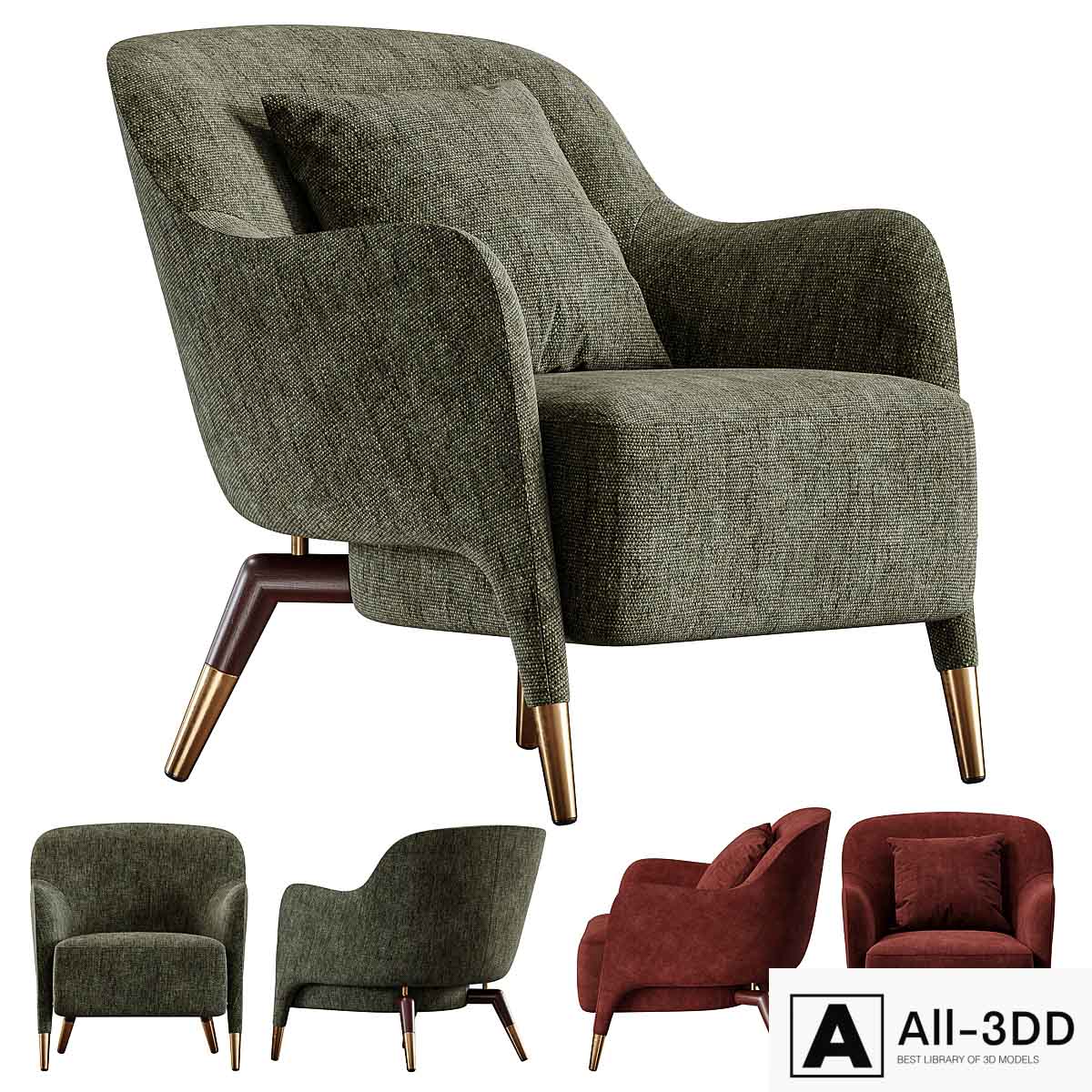 Molteni & c - D.151.4 modern interior 3D model Molteni & c - D.151.4
