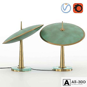 Max Ingrand Fontana Arte Disco Table Lamp