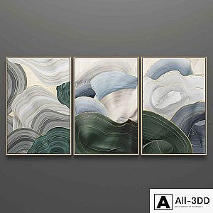 Set of triptych paintings 6