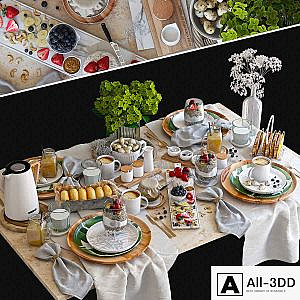 Table setting 37. Breakfast - 4. V-ray
