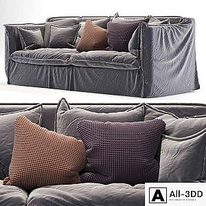 old gray sofa