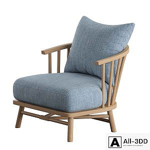 Bauer Accent Chair Indigo Crypton One Kings Lane