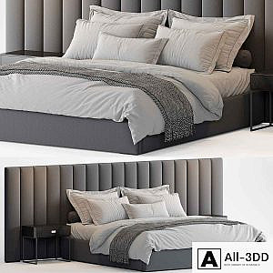 RH Modena Vertical Channel Extended Platform Bed2