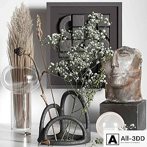 Decorative set 06 with Gypsophila and Manifesto