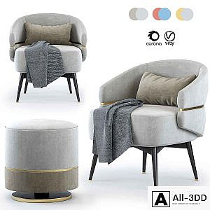 Frato cairo Armchair & Parma stool