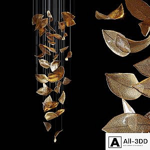 Chandelier Light Vargov - Frozen Leaves
