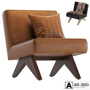 Coco Republic Bentley Outdoor Lounge Leather Armchair